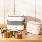 Lunch Box électrique + 4 bols 2L/220W (PROMO RAMADAN - Stock presqu'épuisé)
