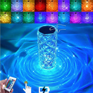 Lampe de table en cristal de diamant  - économisez sur vos factures de courant (EN PROMOTION - Stock très limité)